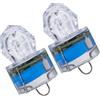 Ciieeo 2 Pezzi Luce da Pesca Subacquea LED per Esche e Pesci in Blu | Plastica Anti Pressione, per Laghetto e Pesca in Mare Profondo, per Amici Appassionati Colore Casuale