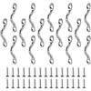 Kqcibz 15 piastre con occhiello in acciaio inox, gancio da soffitto per kayak, kayak, canoa, kayak, sartiame