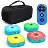 Generic Kit di luci per allenamento di agilità, 4 colori e 4 modalità di | Design magnetico con telecomando e rilevamento a distanza ravvicinata per esercitazioni di calcio, boxe
