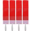 TOYANDONA 4 Pezzi Fascia da Capitano in Nylon Rosso per Squadre, Calcio | Design Flessibile Stampa Chiara, per Adulti, Accessorio Sportivo per Partite e Allenamenti