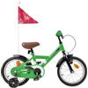 TEKGHUT Bicicletta da 12 pollici, telaio in acciaio nero