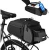 Genérico Borsa per portapacchi posteriore per bicicletta, borsa da sella da ciclismo | Organizer da sella con diversi scomparti per guanti e strumenti di riparazione