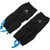minkissy Ghette Impermeabili da Trekking e Arrampicata Nere, Leggere e Flessibili | Nylon Taslon 70d, Circonferenza Gamba Superiore 30-44cm e Inferiore 33-46cm, Antivento