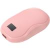TOPBATHY Scaldamani Ricaricabile Mini con Controllo Digitale della | Doppia Funzione Portatile, Corpo in ABS Leggero, per Casa e Ufficio, Colore Rosa
