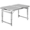 SheerFaring Tavolo Pieghevole da Giardino | Struttura in Lega di Alluminio, Tavolo Pieghevole con Maniglia, Portatile, per Campeggio, Grigio, 80CM