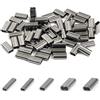 AGOOL Manicotti a crimpare a doppio cilindro in rame, 200 pezzi, manicotti a crimpare in ottone e rame, connettori per lenza da pesca, per filo da pesca, dimensioni 0,8 mm-2,6 mm