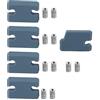 Ycauty Kit di compatibilità con pinne per tavola da surf, 5 pezzi, con linguetta in PVC resistente