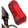 Generic Fanale posteriore per bicicletta, ricaricabile, 3 modalità di illuminazione | Luci per la notte Equitazione Strada Mountain Bike Ciclismo Bicicletta Avviso di Sicurezza Avviso Fanale Posteriore Flash