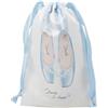 Generisch Borsa portaoggetti per scarpe, lavabile, accessorio per danza classica, raso