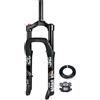 LHHL 20/26x4.0 Fat bike Forcella ammortizzata aria MTB sgancio rapido 9x135mm | Dritta 1-1/8 Corsa 120mm/130mm Forcelle anteriori per snowboard e bici da spiaggia Freno A Disco