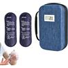 ccuzs Borsa frigo da viaggio da Viaggio con Display di Temperatura | Borsa Frigo Isolata con 2 Ghiaccioli per campeggio, picnic, auto, pendolari e uso quotidiano