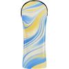 Decor Trendy Copri mazza da golf in pelle con onde blu gialle | Copritesta impermeabile in pelle di alta qualità con numero intercambiabile. Etichette per Driver Fairway Hybrid Wood