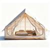 Xenmekrx Tenda Gonfiabile Glamping 4 Stagioni 4-6 Persone | Rifugio da Camping Impermeable 3000mm con Pompa Manuale e Borsa di Trasporto, Casetta Familiare Montaggio Rapido