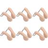 LIFKICH 6 Pezzi Nasello da Nuoto in Silicone Beige Anti-Choking | Nuoto e Acqua Salata, Comodo da Indossare, Stabile Sul Naso, Protezione Affidabile