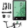 Generic Ciclismo Contachilometri Digitale Impermeabile | Computer da ciclismo wireless con retroilluminazione LCD da 2,8 pollici per ciclisti di guida notturna ciclisti principianti