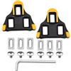 KIVORA 2 tacchetti da ciclismo a 3 fori 6 gradi galleggianti per scarpe da | Tacchetti per bici da strada compatibili con sistema Shimano SPD SL SH11 - Set di ricambio in policarbonato e TPU con viti e