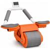 yasyas Ab Roller con supporto per gomito, ruota addominale a rimbalzo automatico con timer display LCD, Core Trainer per allenamento addominali, supporto per braccia regolabile, attrezzatura per esercizi in