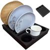 Generico RV Glass And Cup Storage - 11 Slot Kitchen Dish Stand, Vertical Plate Rack | RV Glass Cup Storage, 11 Slot Dish Stand, Vertical Plate Rack, Space Saving Organizer, For Travel Camping Picnic Outdoor Use