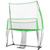Qussse Rete da allenamento per pallavolo in nylon e ferro, con borsa per il | Rete di rimbalzo per pallavolo, altezza della rete regolabile, per allenamento di pallavolo, badminton e tennis