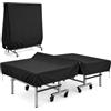 GOURDBRO Copertura per tavolo da ping pong per esterni, 165 x 70 x 185 cm, 210D Oxford PU, impermeabile, con cinghie regolabili, pieghevole e protezione solare, adatta per tavoli pieghevoli e piatti