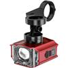 kowaku Faro da Bici con Display Digitale LED Luce Robusto per Pendolari, Ciclismo All'aperto, Color to 3, Lega di Alluminio - Supporto