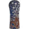 Decor Trendy Set di coperture da golf in pelle blu rossa pittura ad olio | Pelle sintetica con targhetta numerata, progettata per adattarsi a tutti i tipi di legno e conducenti