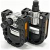 Fat-Cattie Pedali Bici Pieghevole 9/16'' con Strisce Riflettenti | Per mountain bike, bici da strada, pedali MTB
