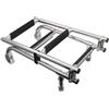 WAFOHSR Scaletta for Barca Pieghevole in Acciaio Inox Sicura E Antiscivolo | Scaletta Marina Portatile Con Montaggio A Poppa, Pontone A 4 Gradini, 2+2 Gradini