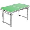 SheerFaring Tavolo Pieghevole da Giardino | Struttura in Lega di Alluminio, Tavolo Pieghevole con Maniglia, Portatile, per Campeggio, Verde, 80CM