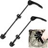 sofun Sgancio rapido per bicicletta, 2 pezzi, 146/189 mm, nero | Aste in ferro e leva in alluminio per assi cavi compatibili: anteriore 146 mm, posteriore 189 mm.