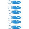 Girlove Set di 6 clip per pinne per tavola da paddle, supporto regolabile | Facile da montare, 11 x 3,3 cm, per tutte le età, accessori per sport acquatici, supporto girevole