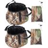 Lurrose Bacinella Pieghevole Portatile per Campeggio, 2 Pezzi 30x30x16cm | Poliestere Leggero, Doppie Maniglie, per Acqua e Piccoli Oggetti, Pesca, Camper e Picnic all'Aperto