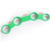 NbgrvB Esercitatore per mani in plastica con controllo della tensione visibile | Livelli di resistenza regolabili, misuratore di tensione visibile, costruzione in plastica, taglia M 13,8 cm, colore verde
