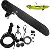 Xdyyjrasa Kit timone per kayak - Robusto kit timone di ricambio per canoa