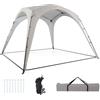 SPOTRAVEL 3.1m x 3.1m Pop Up tenda, gazebo portatile | Con protezione impermeabile e UV, facile da installare, baldacchino per campeggio, spiaggia, patio e giardino