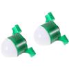 Zerodeko 2 Pezzi Allarme da Pesca LED Sensibile per Canna da Mare Notturna | Luci a Induzione in Pc, Design Pratico e Leggero, Confezione da Pesca Serale