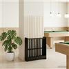 Generic Supporto per stecca da biliardo, in legno, 60 x 20 x 57 cm, nero | Autoportante, robusto, design rettangolare, per sala giochi, facile da montare