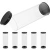 TOMETURE 6 pz Pvc Porta Palline Da Golf Tubo Di Stoccaggio Tubo Per Palline Da Golf Retriever Con Chiusura Sicura Display Case