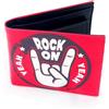 MDR Portafoglio Pelle Sintetica Rock On Yeah Rosso