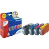 Pelikan P37 - confezione da 5 - nero, giallo, ciano, magenta - compatibile - cartuccia d'inchiostro - per Canon PIXMA TS5051, TS5053, TS5055, TS6050, TS6051, TS6052, TS8051, TS8052, TS9050, TS9055
