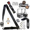 Rock E Rollio Letto 3 Punto Automatico Approvato Sedile Cintura Kit Nero VW T2
