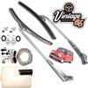 Vintage Warehouse 65 Austin Mini Acciaio Inox Tergicristallo Lame Cornici Doppio Jet Rondella