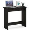 Furinno Simplistic Scrivanie per Computer, truciolato, Espresso, 39.37 x 39.37 x 75.57 cm