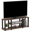 Furinno Turn-S-Tube No Tools Supporti TV per intrattenimento 3D a 3 livelli con tubo quadrato, noce/marrone
