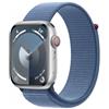 Apple Watch Serie 9 Cell 45mm Aluminium Silver Sport Loop Winter Blue MRMJ3QL/A
