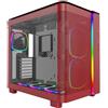 Montech KING 95 PRO Midi-Tower, Tempered Glass, ARGB - rot