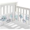 Sunshine smile Paracolpi Lettino,Paracolpi Neonato per Lettino,Traspirante Baby Protezione Angoli Letto,Paracolpi per Lettino,Paraurti Cot Morbida e Traspirante,Neonato Paraurti 4 Lati per Bambino Ragazzo Ragazza
