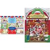 Melissa & Doug Melissa Doug-La Mia CittÀ Blocco Per Attivita Con Adesivi, Multicolore, 9114 & Doug- Fattoria Adesivi In Rilievo Riutilizzabili, Multicolore, 19408