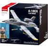 Sluban ModelBricks A-10CS - Aereo da attacco, scala 1/44, 701 pezzi, con minifigure pilota, per bambini dai 6 ai 12 anni