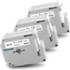 Pristar 3x Pristar Nastro per Etichette M-K221 Compatibile per Brother P-touch M Tape MK221 MK-221 M-K221s 9mm 3/8 Nero su Bianco per Brother Ptouch PT-M95 PT-55 PT-65 PT-70 PT-75 PT-80 PT-85 PT-90 PT-BB4
